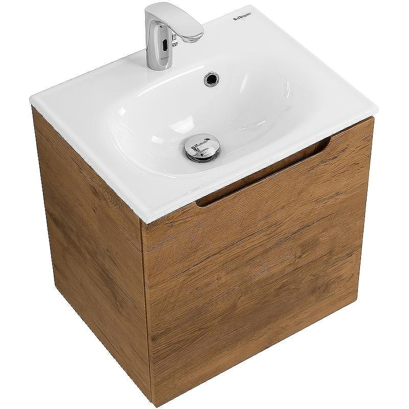 Тумба под раковину BelBagno Etna 50 L ETNA-500-1A-SO-RN-P-L подвесная Rovere Nature, купить, цена, заказать, магазин, доставка, скидка, промокод, купить, цена, заказать, магазин, доставка, скидка, промокод