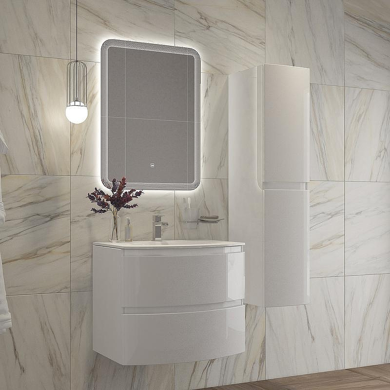 Зеркало Cezares Duet 60 CZR-SPC-DUET-600-800-LED-TCH с подсветкой с лазерной гравировкой и сенсорным выключателем, купить, цена, заказать, магазин, доставка, скидка, промокод, купить, цена, заказать, магазин, доставка, скидка, промокод