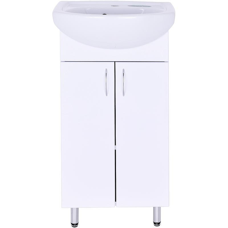 Тумба с раковиной Orange Лайт 45 LA-45TUW+RA Белый глянец, купить, цена, заказать, магазин, доставка, скидка, промокод, купить, цена, заказать, магазин, доставка, скидка, промокод