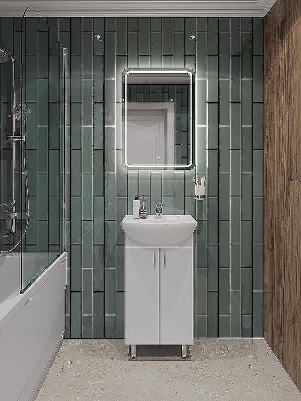 Тумба с раковиной Orange Лайт 45 LA-45TUW+RA Белый глянец, купить, цена, заказать, магазин, доставка, скидка, промокод, купить, цена, заказать, магазин, доставка, скидка, промокод