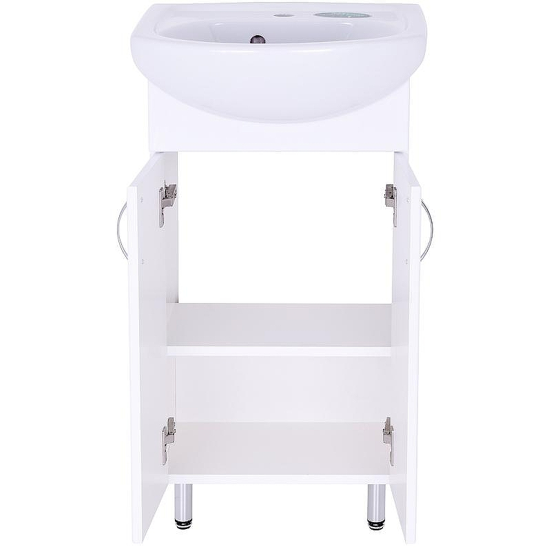 Тумба с раковиной Orange Лайт 45 LA-45TUW+RA Белый глянец, купить, цена, заказать, магазин, доставка, скидка, промокод, купить, цена, заказать, магазин, доставка, скидка, промокод