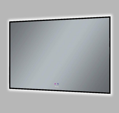 Зеркало Grossman Pragma-норма Black 100 18100802 с подсветкой Черное с сенсорным выключателем и подогревом