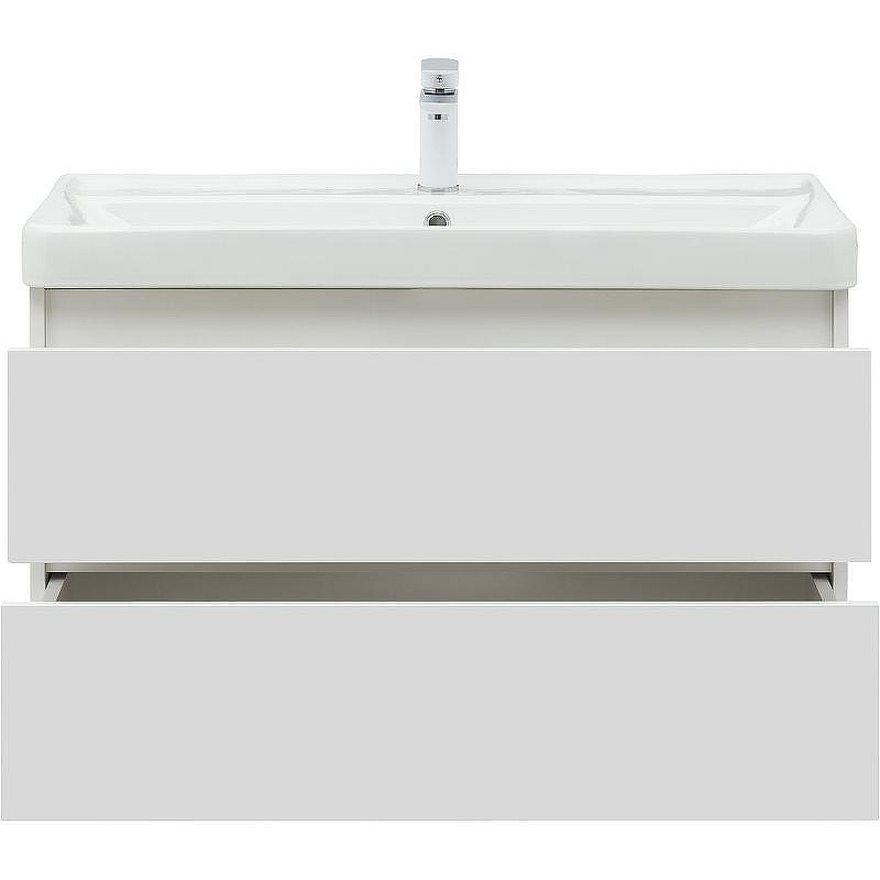 Тумба под раковину Aquanet Вега 90 316683 подвесная Белый глянец, купить, цена, заказать, магазин, доставка, скидка, промокод, купить, цена, заказать, магазин, доставка, скидка, промокод