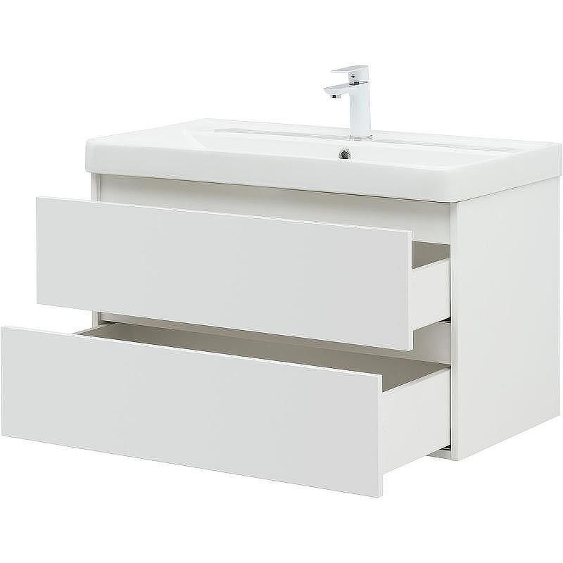 Тумба под раковину Aquanet Вега 90 316683 подвесная Белый глянец, купить, цена, заказать, магазин, доставка, скидка, промокод, купить, цена, заказать, магазин, доставка, скидка, промокод