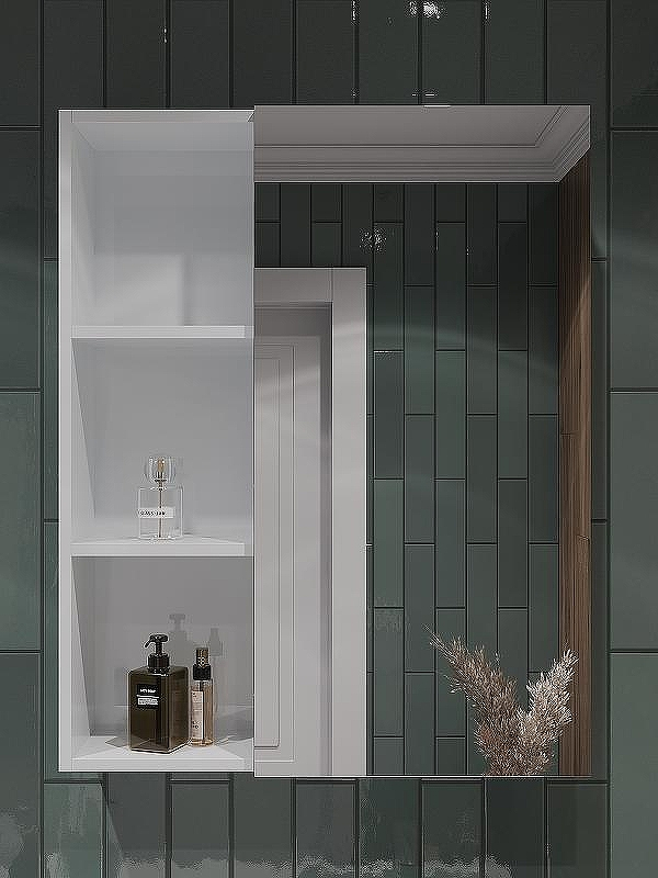 Зеркальный шкаф Orange Sistema 60 ST-60ZSW Белый глянцевый, купить, цена, заказать, магазин, доставка, скидка, промокод, купить, цена, заказать, магазин, доставка, скидка, промокод