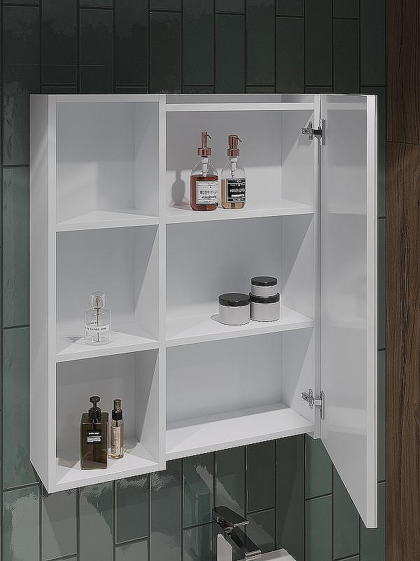 Зеркальный шкаф Orange Sistema 60 ST-60ZSW Белый глянцевый, купить, цена, заказать, магазин, доставка, скидка, промокод, купить, цена, заказать, магазин, доставка, скидка, промокод