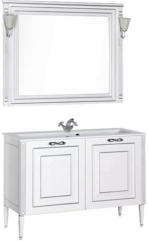 Зеркало Aquanet Паола 120 181768 Белое серебро, купить, цена, заказать, магазин, доставка, скидка, промокод, купить, цена, заказать, магазин, доставка, скидка, промокод