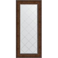 Зеркало Evoform Exclusive-G 162х72 BY 4171 с гравировкой в багетной раме - Состаренная бронза с орнаментом 120, купить, цена, заказать, магазин, доставка, скидка, промокод, купить, цена, заказать, магазин, доставка, скидка, промокод