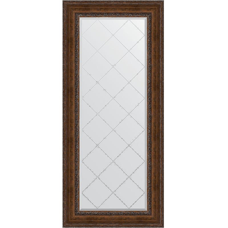 Зеркало Evoform Exclusive-G 162х72 BY 4171 с гравировкой в багетной раме - Состаренная бронза с орнаментом 120, купить, цена, заказать, магазин, доставка, скидка, промокод, купить, цена, заказать, магазин, доставка, скидка, промокод