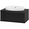 Тумба с раковиной Brevita Savoy 80 УТ000014894 подвесная Черная матовая, купить, цена, заказать, магазин, доставка, скидка, промокод, купить, цена, заказать, магазин, доставка, скидка, промокод