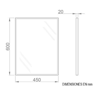 Зеркало Nofer 45 08050.S Сатин