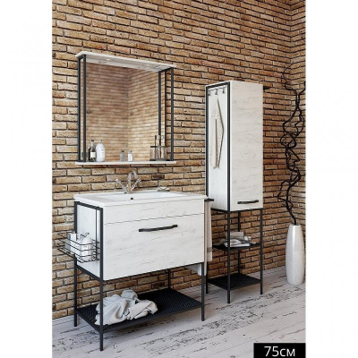 Зеркало Sanflor Бруклин 75 С02706 Дуб крафт белый