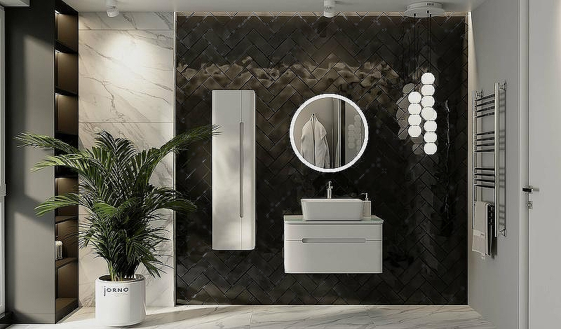 Зеркало Jorno Shine 65 Shi.02.65/W с подсветкой с сенсорным выключателем, купить, цена, заказать, магазин, доставка, скидка, промокод, купить, цена, заказать, магазин, доставка, скидка, промокод