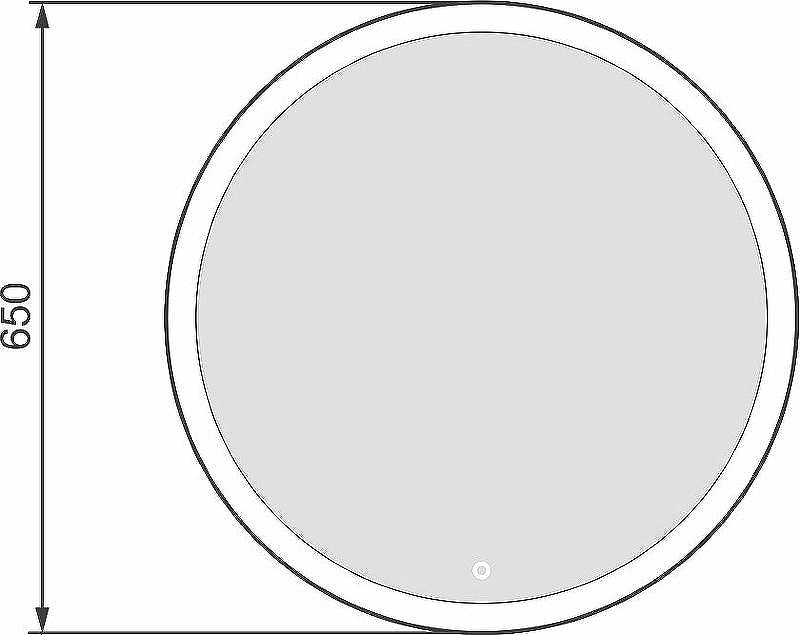 Зеркало Jorno Shine 65 Shi.02.65/W с подсветкой с сенсорным выключателем, купить, цена, заказать, магазин, доставка, скидка, промокод, купить, цена, заказать, магазин, доставка, скидка, промокод