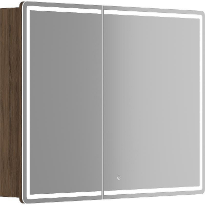 Зеркальный шкаф Sancos Mirror 100 MI100ECH с подсветкой Дуб чарльстон