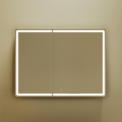 Зеркальный шкаф Sancos Mirror 100 MI100ECH с подсветкой Дуб чарльстон