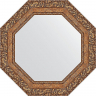 Зеркало Evoform Octagon 55х55 BY 3772 в багетной раме - Виньетка бронзовая 85, купить, цена, заказать, магазин, доставка, скидка, промокод, купить, цена, заказать, магазин, доставка, скидка, промокод