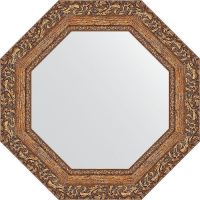 Зеркало Evoform Octagon 55х55 BY 3772 в багетной раме - Виньетка бронзовая 85, купить, цена, заказать, магазин, доставка, скидка, промокод, купить, цена, заказать, магазин, доставка, скидка, промокод