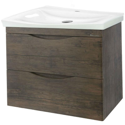 Тумба под раковину Bellezza Санриса 60 4630109180431 подвесная Орех
