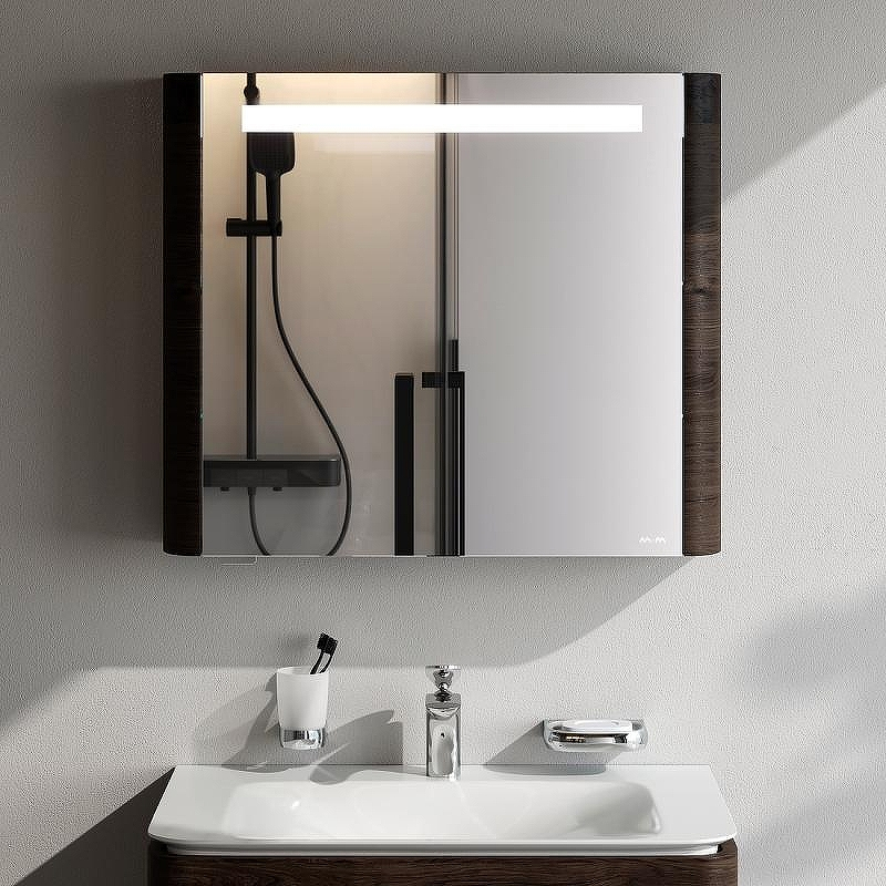 Зеркальный шкаф AM.PM Sensation 80 L M30MCL0801TF Табачный дуб, купить, цена, заказать, магазин, доставка, скидка, промокод, купить, цена, заказать, магазин, доставка, скидка, промокод