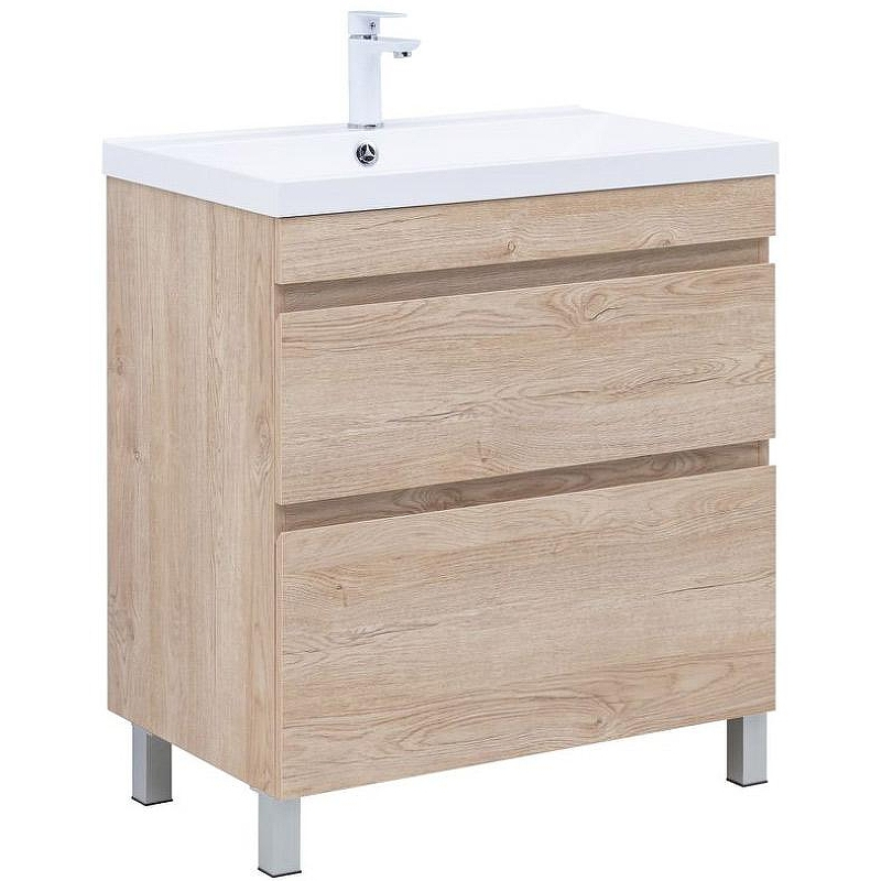 Тумба под раковину Aquanet Нота New 75 344143 Дуб светлый, купить, цена, заказать, магазин, доставка, скидка, промокод, купить, цена, заказать, магазин, доставка, скидка, промокод