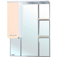 Зеркало со шкафом Bellezza Мари 85 L 4612914002221 с подсветкой Бежевое, купить, цена, заказать, магазин, доставка, скидка, промокод, купить, цена, заказать, магазин, доставка, скидка, промокод
