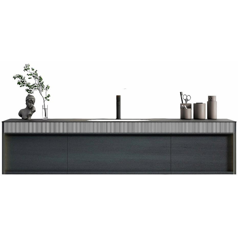 Тумба с раковиной Black&White Universe  U950.1600 160 9501600 подвесная Antique Grey, купить, цена, заказать, магазин, доставка, скидка, промокод, купить, цена, заказать, магазин, доставка, скидка, промокод