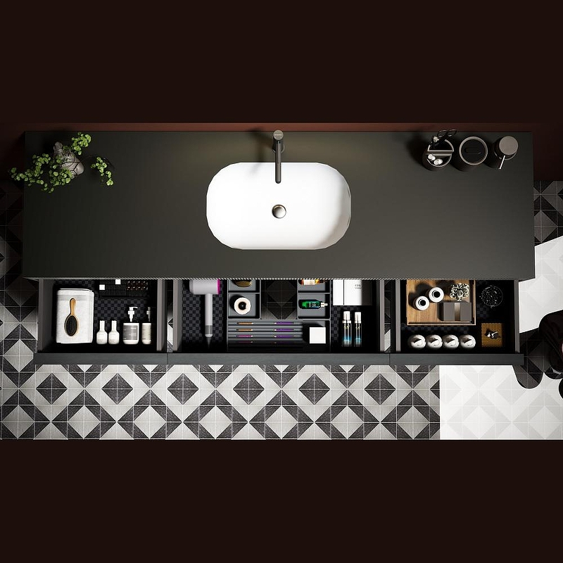 Тумба с раковиной Black&White Universe  U950.1600 160 9501600 подвесная Antique Grey, купить, цена, заказать, магазин, доставка, скидка, промокод, купить, цена, заказать, магазин, доставка, скидка, промокод