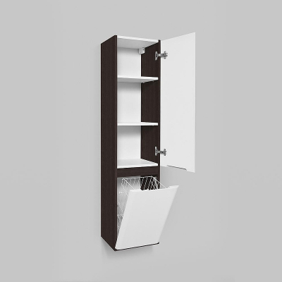Шкаф пенал AM.PM Bliss 34 R M55CHR0341VF подвесной цвет Белый, венге