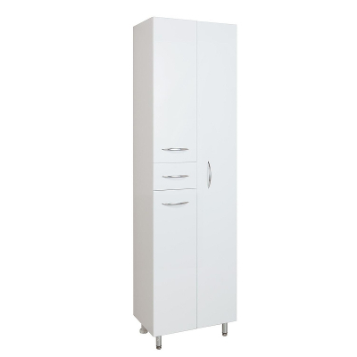 Шкаф пенал Onika Модерн 52 405209 с бельевой корзиной цвет Белый