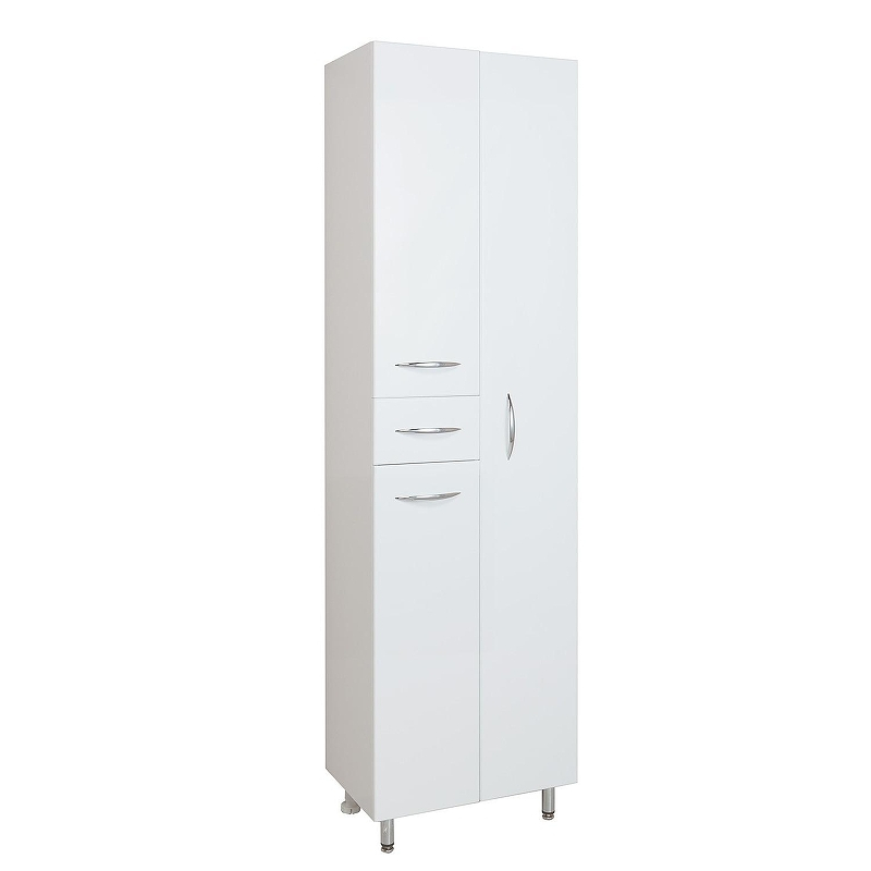 Шкаф пенал Onika Модерн 52 405209 с бельевой корзиной цвет Белый, купить, цена, заказать, магазин, доставка, скидка, промокод, купить, цена, заказать, магазин, доставка, скидка, промокод