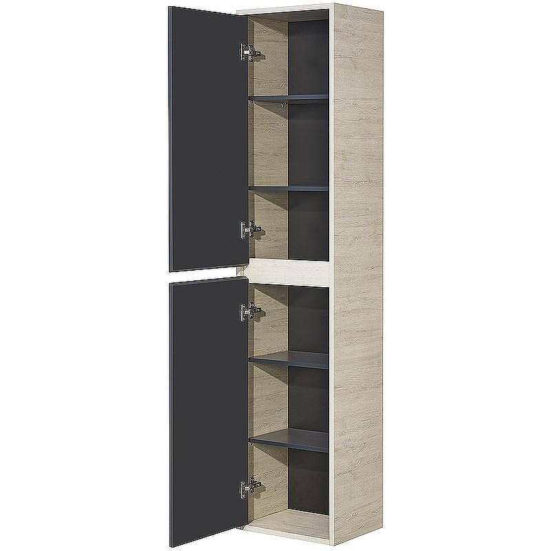 Шкаф пенал Aquaton Лофт Урбан 37 1A248103LQX60 подвесной Серый графит Дуб орегон, купить, цена, заказать, магазин, доставка, скидка, промокод, купить, цена, заказать, магазин, доставка, скидка, промокод