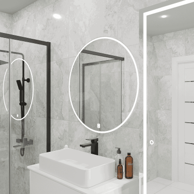 Зеркало 1MarKa Amour Light 80 Ц0000014408 с подсветкой с сенсорным выключателем