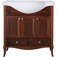 Тумба под раковину ASB-Woodline Салерно 80 9696 Антикварный орех, купить, цена, заказать, магазин, доставка, скидка, промокод, купить, цена, заказать, магазин, доставка, скидка, промокод