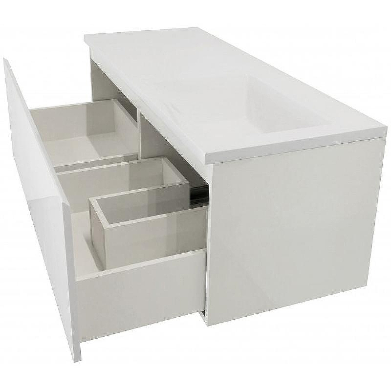 Тумба с раковиной Эстет Dallas Luxe 105 R ФР-00009679 подвесная Белая, купить, цена, заказать, магазин, доставка, скидка, промокод, купить, цена, заказать, магазин, доставка, скидка, промокод