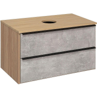 Тумба под раковину Runo Мальта 85 00-00001100 Серая Дуб, купить, цена, заказать, магазин, доставка, скидка, промокод, купить, цена, заказать, магазин, доставка, скидка, промокод