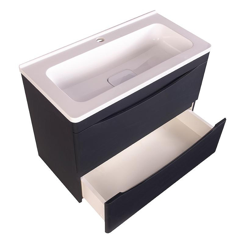 Тумба под раковину Style Line Бергамо 70 СС-00002321 подвесная Черная антискрейч, купить, цена, заказать, магазин, доставка, скидка, промокод, купить, цена, заказать, магазин, доставка, скидка, промокод