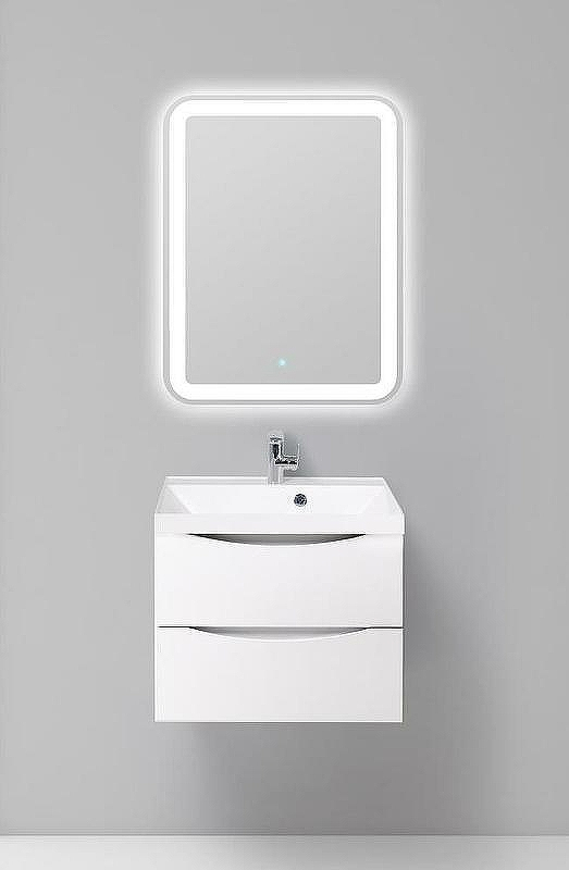 Тумба под раковину BelBagno Marino 60 MARINO-600-2C-SO-BL-P подвесная Bianco Lucido, купить, цена, заказать, магазин, доставка, скидка, промокод, купить, цена, заказать, магазин, доставка, скидка, промокод