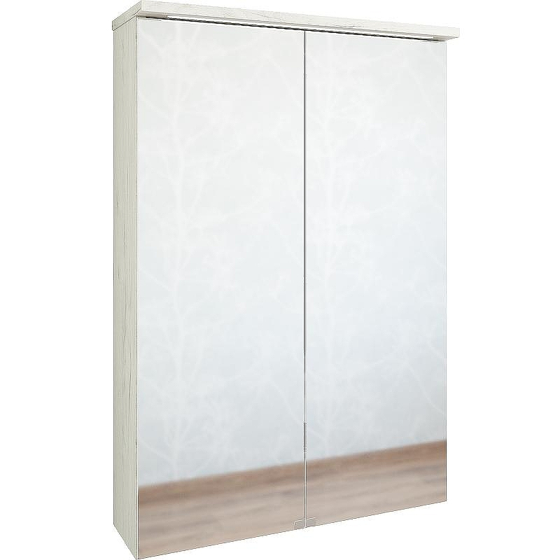 Зеркальный шкаф Sanflor Чикаго 60 С08222 с подсветкой Дуб крафт белый, купить, цена, заказать, магазин, доставка, скидка, промокод, купить, цена, заказать, магазин, доставка, скидка, промокод