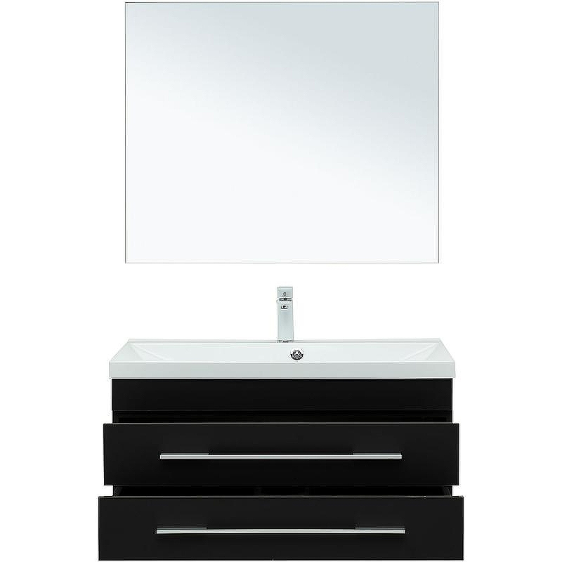 Комплект мебели для ванной Aquanet Верона 90 287640 подвесной Черный матовый, купить, цена, заказать, магазин, доставка, скидка, промокод, купить, цена, заказать, магазин, доставка, скидка, промокод