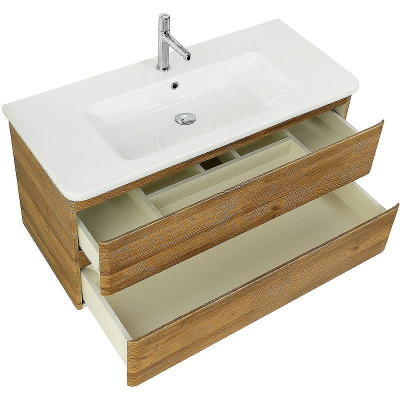 Тумба под раковину BelBagno 105 ALBANO-CER-1050-2C-SO-RR подвесная Rovere Rustico