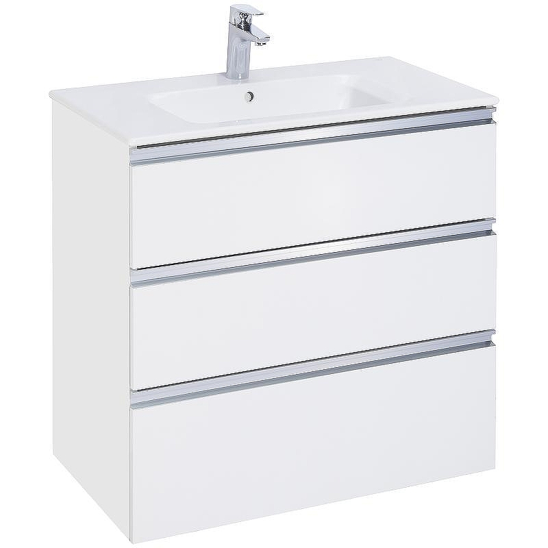 Тумба под раковину Roca The Gap 80 A857406806 подвесная Белый глянец, купить, цена, заказать, магазин, доставка, скидка, промокод, купить, цена, заказать, магазин, доставка, скидка, промокод