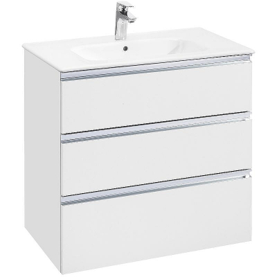 Тумба под раковину Roca The Gap 80 A857406806 подвесная Белый глянец