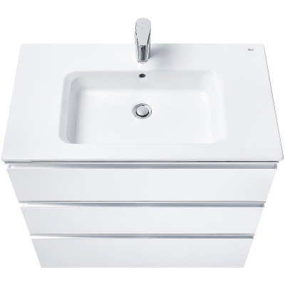 Тумба под раковину Roca The Gap 80 A857406806 подвесная Белый глянец