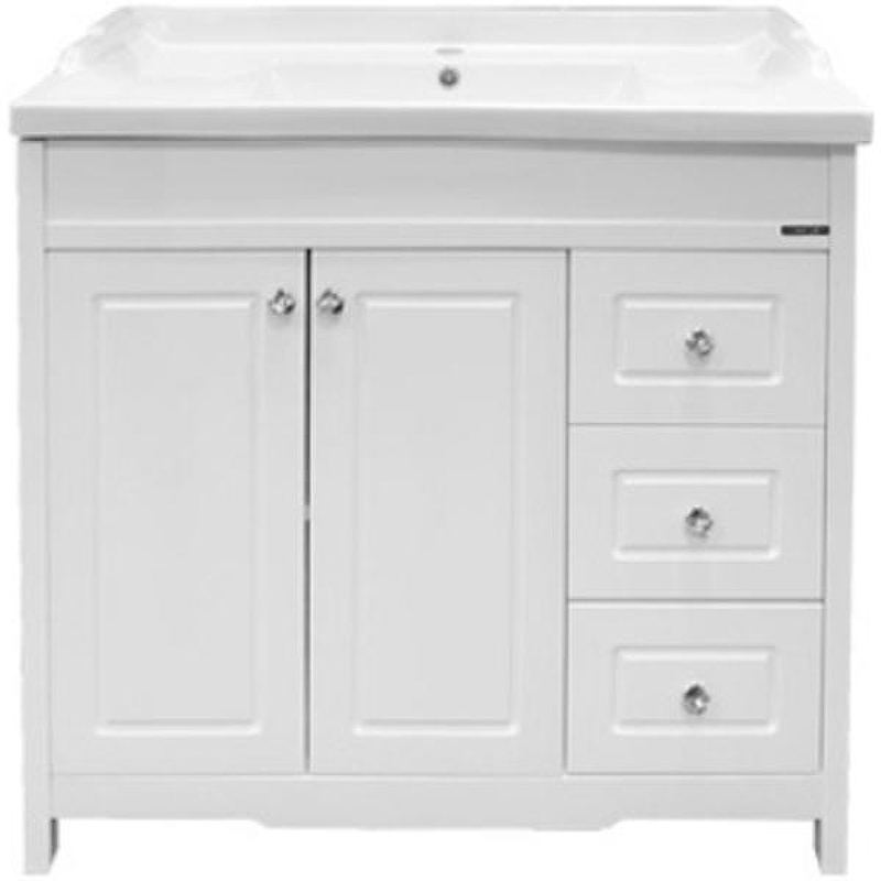 Тумба с раковиной Comforty Тбилиси 90 00003132630 Белая, купить, цена, заказать, магазин, доставка, скидка, промокод, купить, цена, заказать, магазин, доставка, скидка, промокод