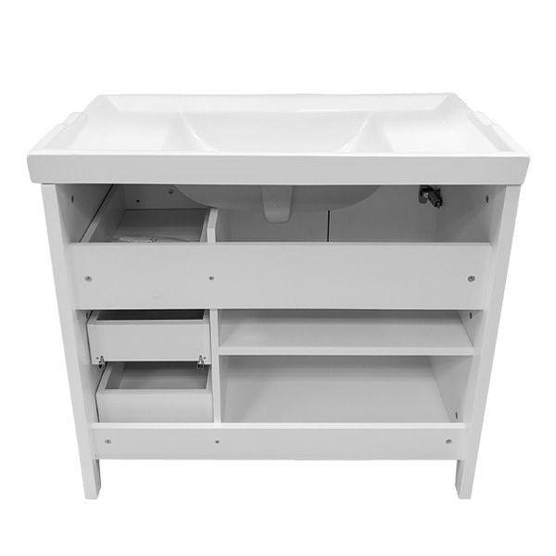 Тумба с раковиной Comforty Тбилиси 90 00003132630 Белая, купить, цена, заказать, магазин, доставка, скидка, промокод, купить, цена, заказать, магазин, доставка, скидка, промокод