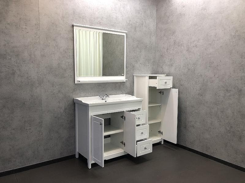 Тумба с раковиной Comforty Тбилиси 90 00003132630 Белая, купить, цена, заказать, магазин, доставка, скидка, промокод, купить, цена, заказать, магазин, доставка, скидка, промокод