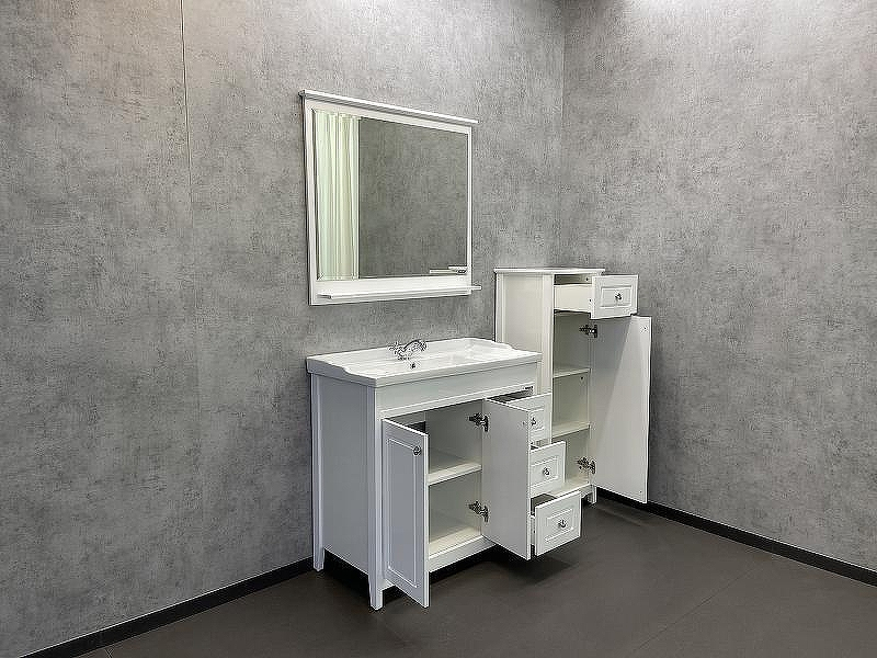 Тумба с раковиной Comforty Тбилиси 90 00003132630 Белая, купить, цена, заказать, магазин, доставка, скидка, промокод, купить, цена, заказать, магазин, доставка, скидка, промокод