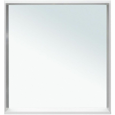 Зеркало Allen Brau Reality 70 1.32017.02 с подсветкой Серебро браш с сенсорным выключателем