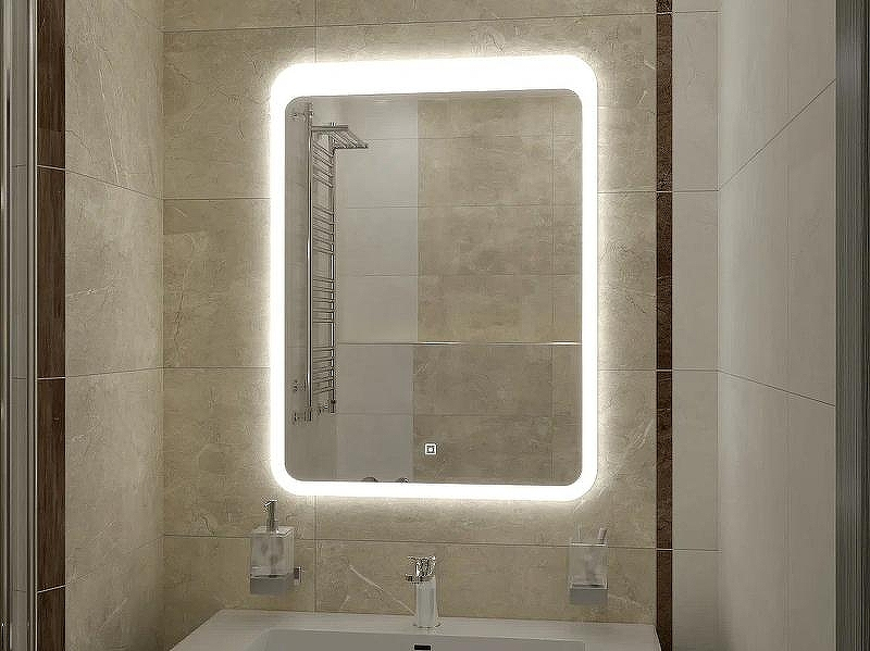 Зеркало Континент Lacio 700х900 ЗЛП755 с подсветкой с сенсорным выключателем, купить, цена, заказать, магазин, доставка, скидка, промокод, купить, цена, заказать, магазин, доставка, скидка, промокод